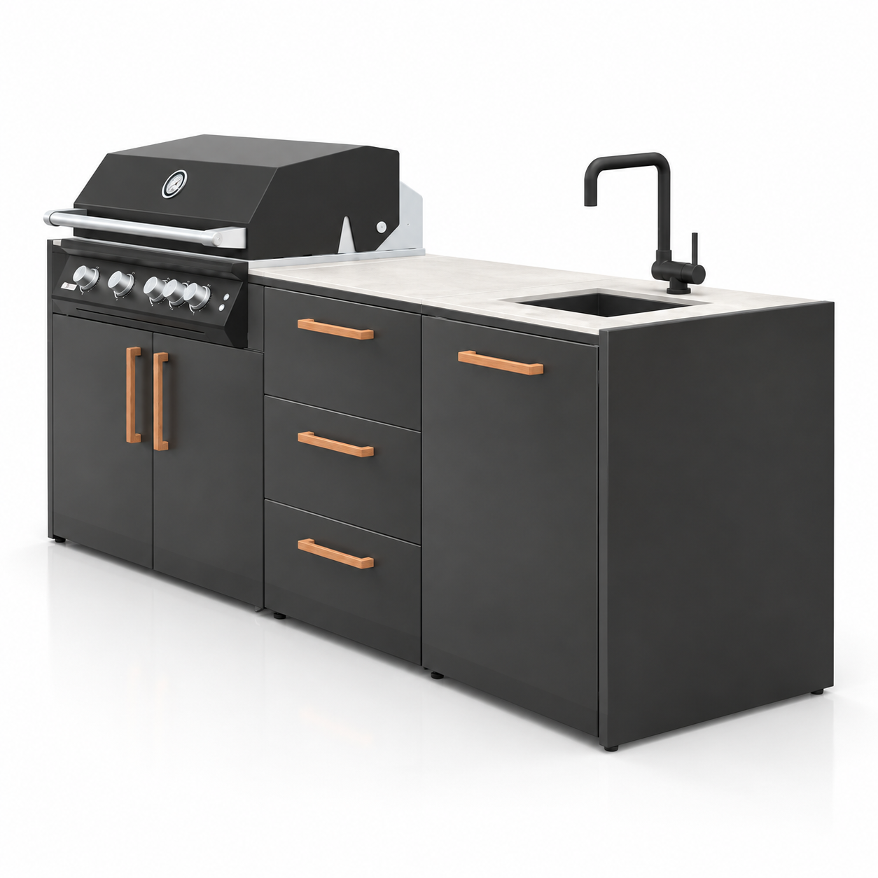 Flamecore® Açık Bahçe Mutfağı – 210 cm - Görsel 2