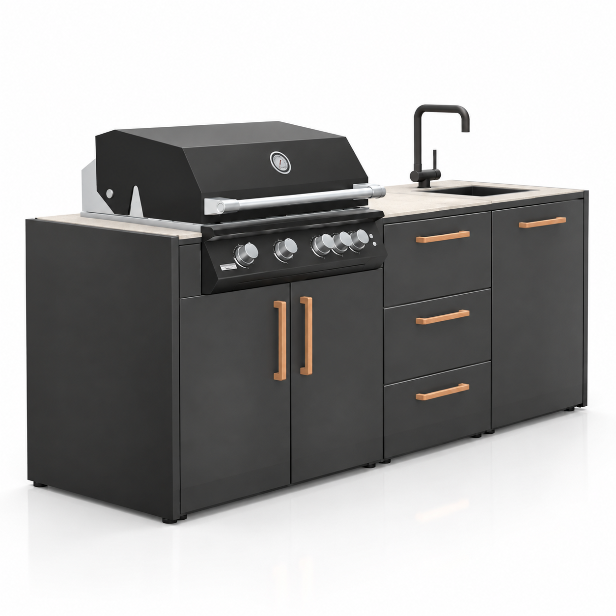 Flamecore® Açık Bahçe Mutfağı – 210 cm - Görsel 3