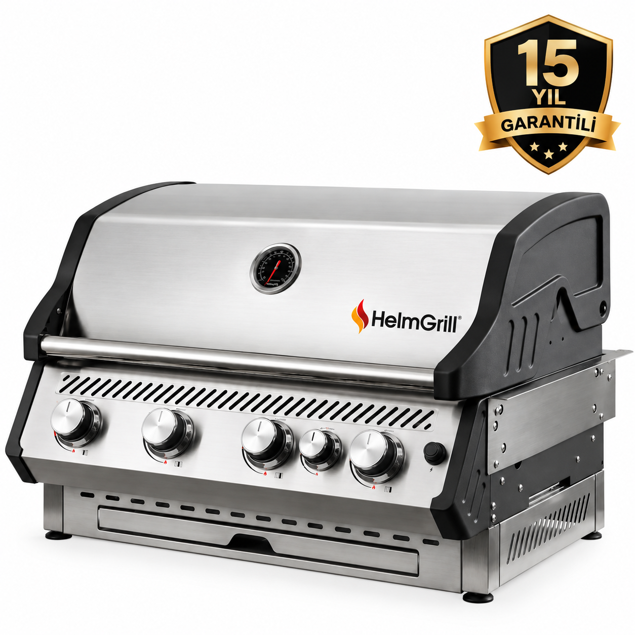 HELMGRILL FORGE B4 – 4 Brülörlü Ankastre Gazlı Barbekü - Görsel 2